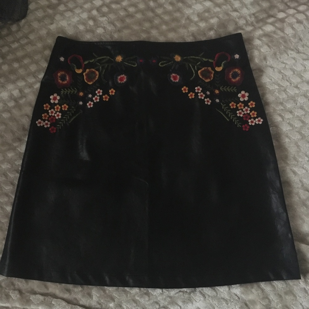Vegan Leather Skirt